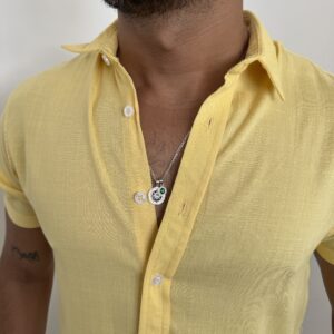 CAMISA LINO AMARILLO
