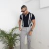 PANTALÓN PRETINA CRUZADA GRIS