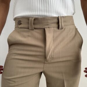 PANTALÓN PRETINA CRUZADA CAQUI
