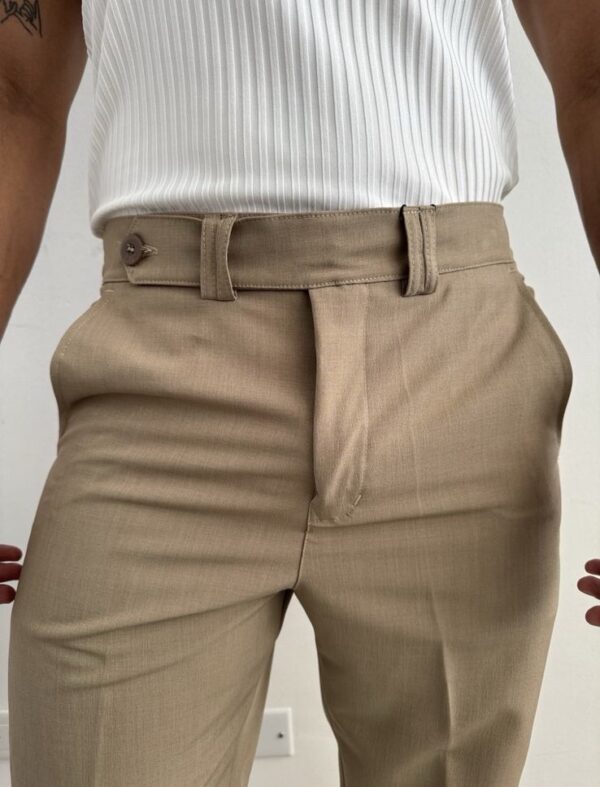 PANTALÓN PRETINA CRUZADA CAQUI