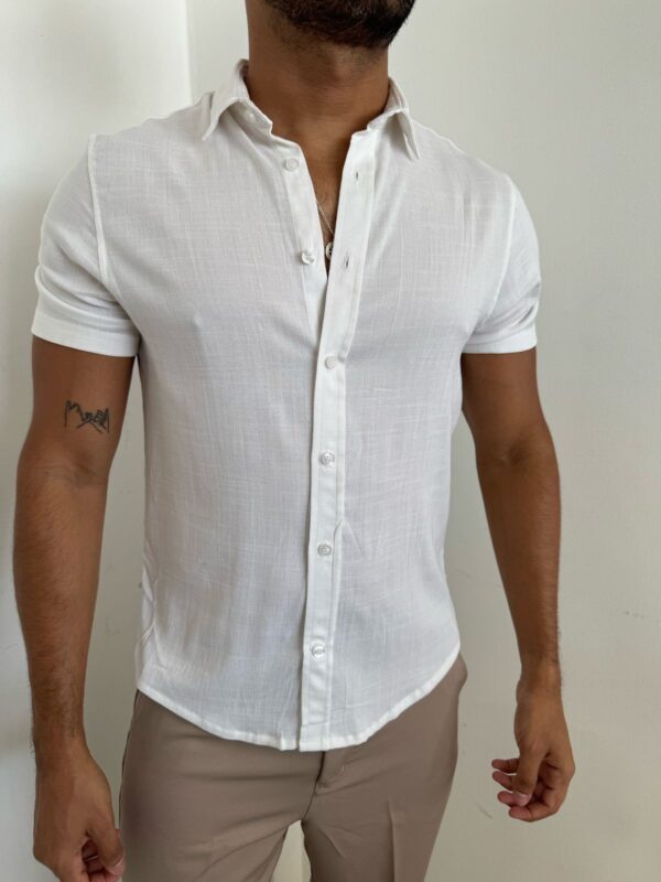 CAMISA LINO BLANCA