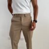 PANTALÓN PRETINA CRUZADA CAQUI