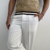 PANTALÓN PRETINA NORMAL CON LÍNEA BLANCO