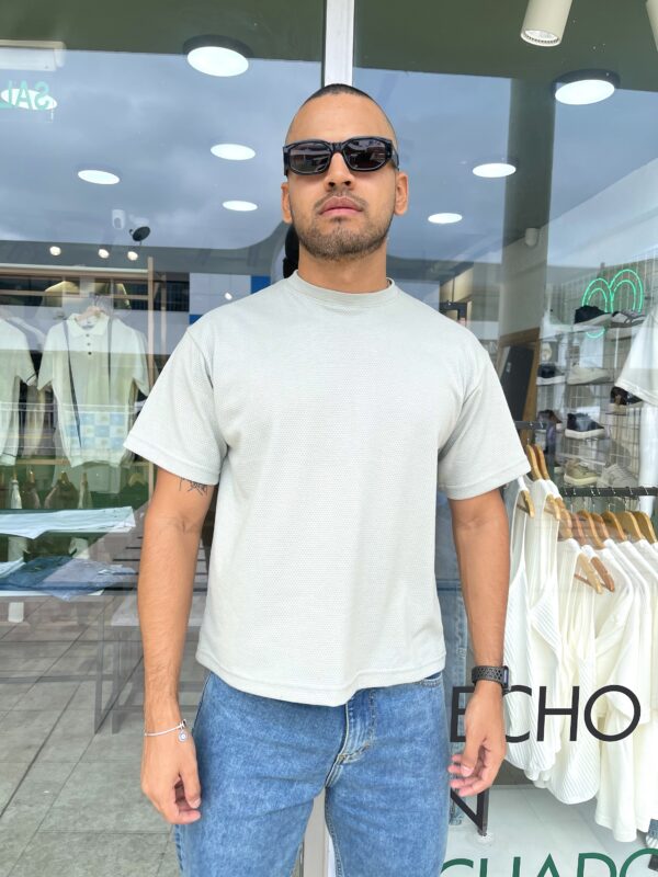 OVERSIZED TEXTURA VERDE MENTA