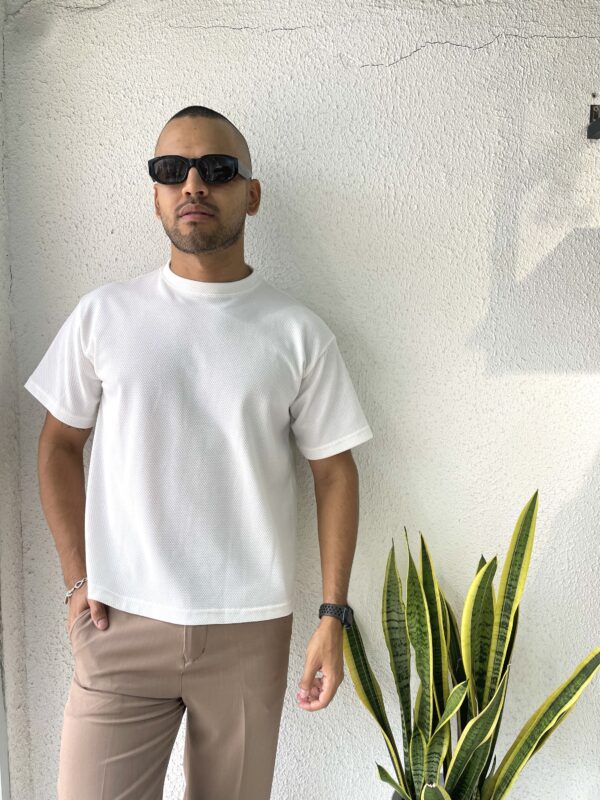 OVERSIZED TEXTURA BLANCA