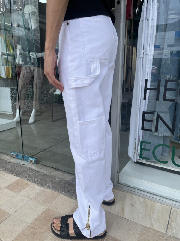 JEAN OVERSIZED CIERRE BLANCO