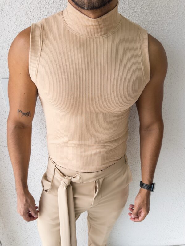 PANTALÓN CON TIRA CAQUI