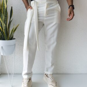PANTALÓN CON TIRA BLANCO