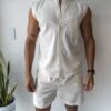 CONJUNTO CORTO LINO BLANCO