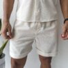 CONJUNTO CORTO LINO BLANCO