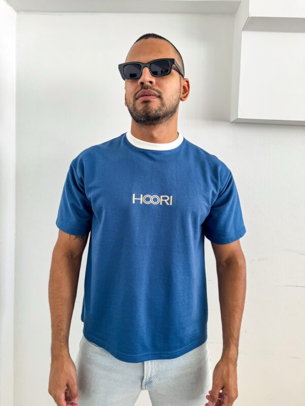 CAMISETA OVERSIZED AZUL