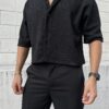 CAMISA TEXTURA NEGRA