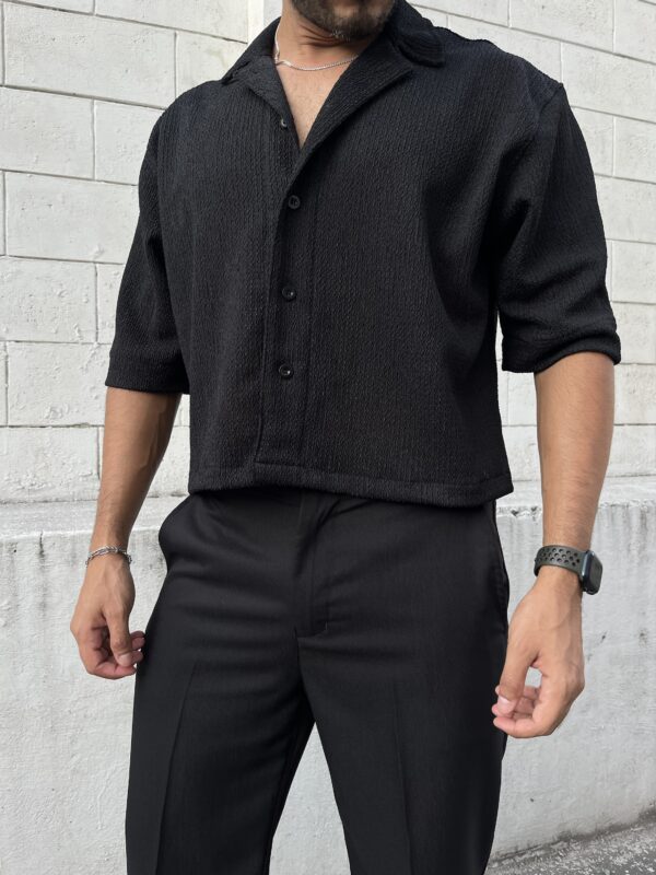 CAMISA TEXTURA NEGRA