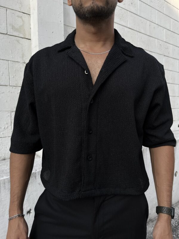 CAMISA TEXTURA NEGRA