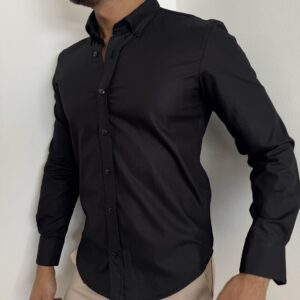CAMISA MANGAS LARGAS NEGRA