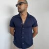 CAMISA LINO AZUL