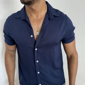CAMISA LINO AZUL