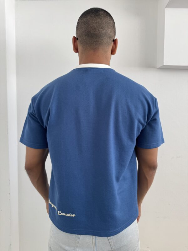 CAMISETA OVERSIZED AZUL
