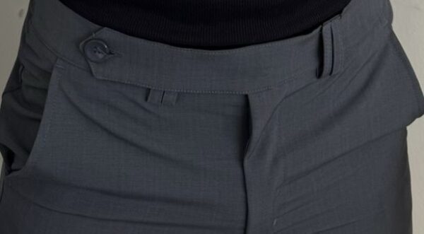PANTALON PRETINA CRUZADA GRIS OSCURO