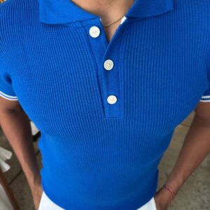 CAMISA TEJIDA AZUL