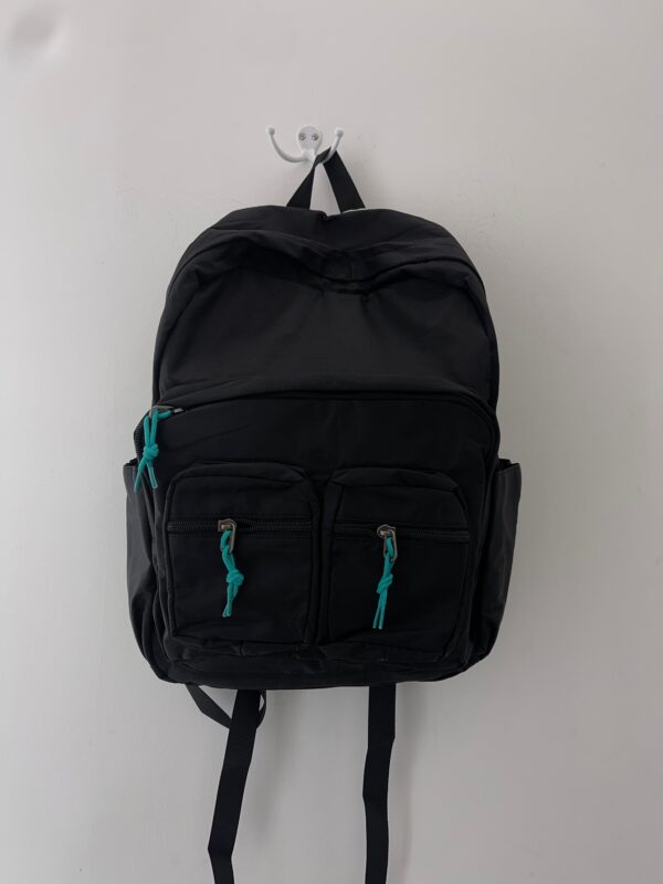 MOCHILA DETALLE TURQUESA