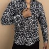 CAMISA ANIMAL PRINT B/N