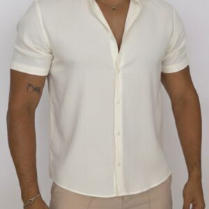 CAMISA CUELLO CAMISERO CREMA