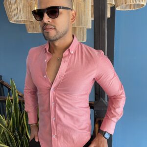 CAMISA MANGAS LARGA ROJO