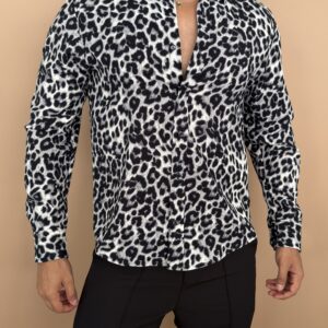 CAMISA ANIMAL PRINT B/N