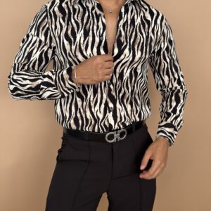 CAMISA ANIMAL PRINT CEBRA