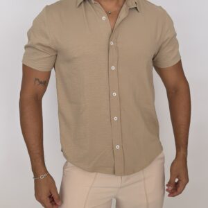 CAMISA CUELLO CAMISERO CAQUI