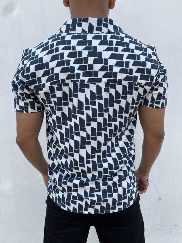 img_6009 CAMISA CUELLO CUBANO ESTAMPADA ACERO