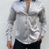 CAMISA SATINADA PLATA