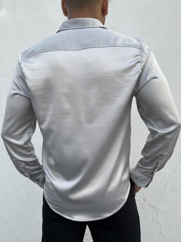 CAMISA SATINADA PLATA